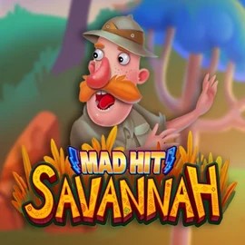 Mad Hit Savannah slot logo by RubyPlay at Nordspin Casino